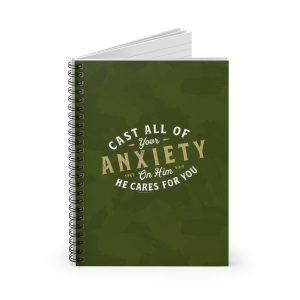 Cast All Your Anxiety Spiral Notebook