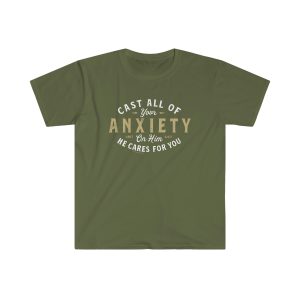 "Cast All Your Cares" Unisex Softstyle T-Shirt