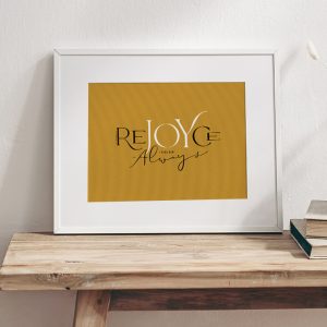 Rejoice Always Horizontal Print Download (Enlargeable)