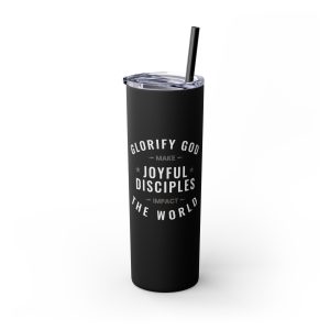 Cornerstone Skinny Tumbler with Straw, 20oz